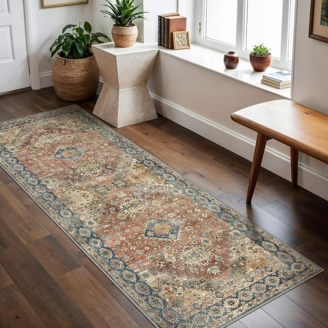 Area Rugs x for Living Room Machine Washable Rug for Hallway Kitchen Low Pile Print Rug for Bedroom Dining Room Home Office
