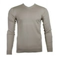 thumbnail image 4 of Daniel K Men's Sweatshirt V-Neck Long Sleeve Pullover Knit Rib Cuff Sweatshirt, Yellow, M, 4 of 8
