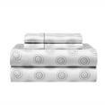 thumbnail image 4 of Casa 7-Piece Solid Reversible Comforter Set With BONUS Sheets , Light Grey, Queen, 4 of 7