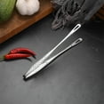 thumbnail image 5 of Stainless Steel BBQ Tongs for Grilling Serrated Locking Tongs for Steak,Bread Heat Kitchen Outdoor Cooking, 5 of 9