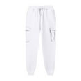 thumbnail image 1 of Bowake Womens Workout Cargo Pants High Waisted Drawstring Workout Joggers Casual Baggy Sweatpants with Pockets, 1 of 4