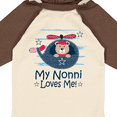 thumbnail image 4 of Inktastic Nonni Loves Me Baby Bear Boys Long Sleeve Baby Bodysuit, 4 of 5