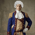 thumbnail image 4 of Alaiyaky George Costume Historical Halloween Costume Musical Uniform with Jacket, Pants, Hat, Ascot, Gloves, Wig, Bow Tie for Halloween DressUp Party, 4 of 5