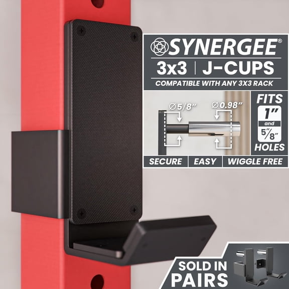 J-Hooks for Power and Squat Racks