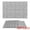 Light Gray, variant on Unique Bargains Vinyl Placemats for Kitchen Dining Table Wipeable Mat Black 18x12in