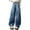 Blue, variant on KAUOD Baggy Ripped Jeans for Teen Girls High Waist Baggy Jeans Y2K Tie Dye Wide Leg Distressed Denm Pants Hip Hop Streetwear