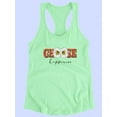 thumbnail image 3 of Choose Happiness Daisies Art Racerback Tank Women -Image by Shutterstock, Female Small, 3 of 4