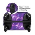 thumbnail image 2 of Susaid Purple Bubble Abstract Art Print Elastic Washable Suitcase Cover with Hidden Zipper, Fits 18-32 Inch Luggage for Protection During Travel-Medium, 2 of 7