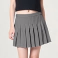 thumbnail image 2 of CAUYDY Skirts For Teens Size 10-12 Girls' School Uniform Skirt Size 13-14 15-16 Tween Girls Pleated Skirts 2T-9Y Toddler Baby Kids Girl Summer Mini Skirts (Sizes 10-11 Years,Grey), 2 of 4