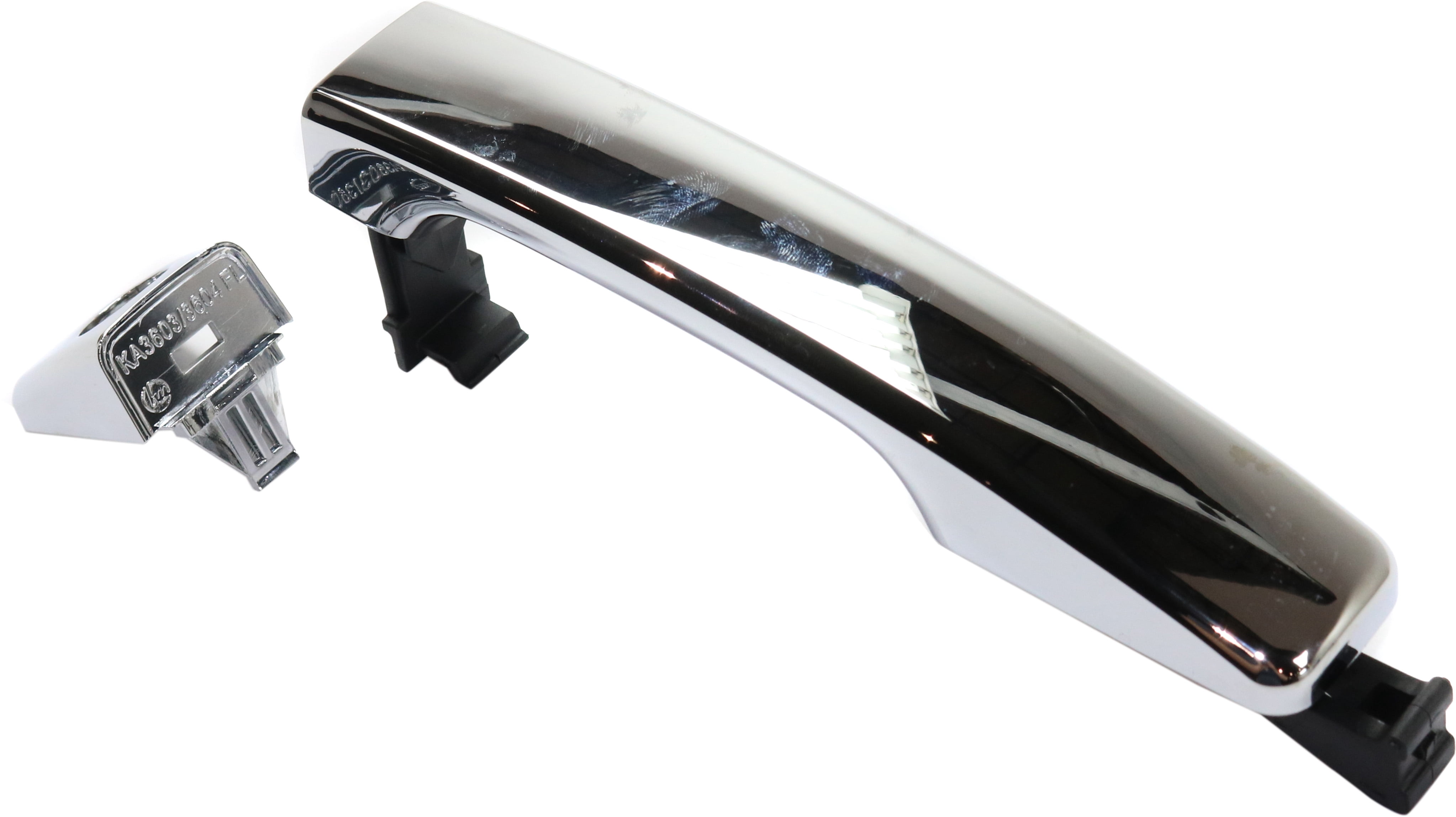 Replacement RK46250002 Exterior Door Handle Compatible with 2014-2019 Kia Soul Front, Left Driver Chrome