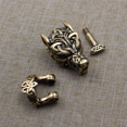 thumbnail image 4 of 2X DIY Accessories Bracelet Braided Umbrella Rope Multi-Function Buckle Brass Outdoor Gadgets Personality Tail Buckle-A, 4 of 7