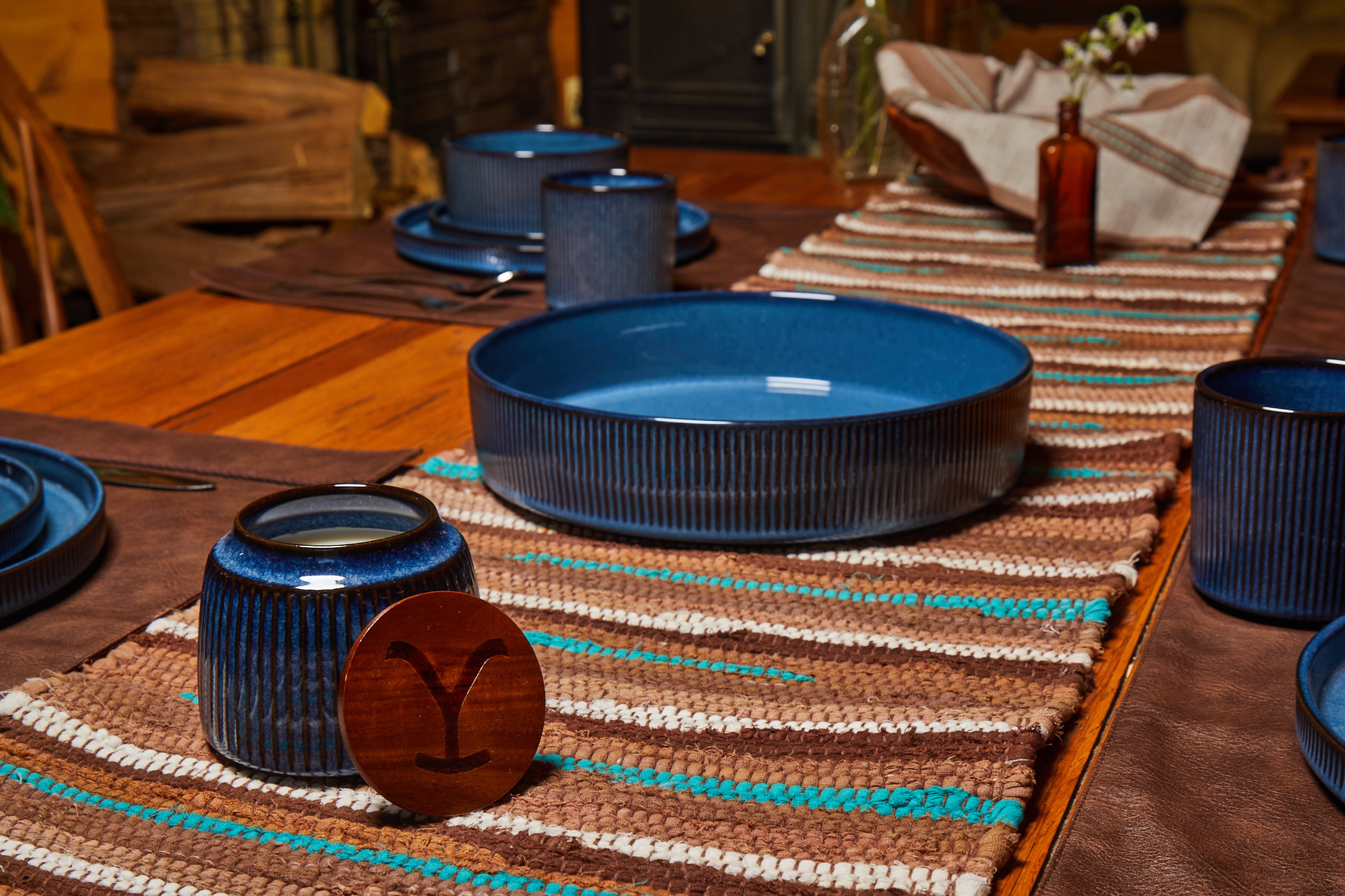 Yellowstone Table Runner 14" x 72" , Color Stripe