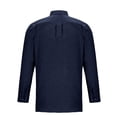 thumbnail image 5 of Iugvhana Mens Classic Fit Dress Shirts Slim Lapel Long Sleeve Casual Business Formal Shirt Tops Button Down Cotton Shirt Navy#1 L, 5 of 5