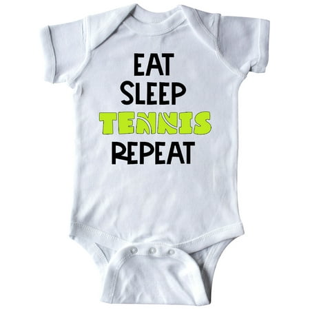 

Inktastic Eat Sleep Tennis Repeat Gift Baby Boy or Baby Girl Bodysuit