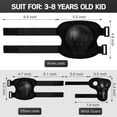 thumbnail image 4 of Knee Pads And Elbow Pads Set with Wrist Guard for Kids 3-9 Years Toddler Knee and Elbow Pads with Wrist Guards 3 in 1 for Skating Cycling Bike Rollerblading Scooter, 4 of 6