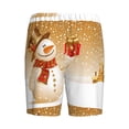 thumbnail image 5 of Naloa Christmas Snowman Gift Men's Short Pajama Pants, Lounge Comfort Shorts with Elasticized Waistband and Side Pockets - 3X-Large, 5 of 9