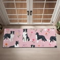 thumbnail image 2 of Border Collie Dogs with Pioneer Flower Door Rugs,Washable Non Slip Door Mats Indoor,Decorative Door Mats,Entry Mat Indoor for Entrance,Bedroom,Kitchen,Bathroom,16"x47", 2 of 6