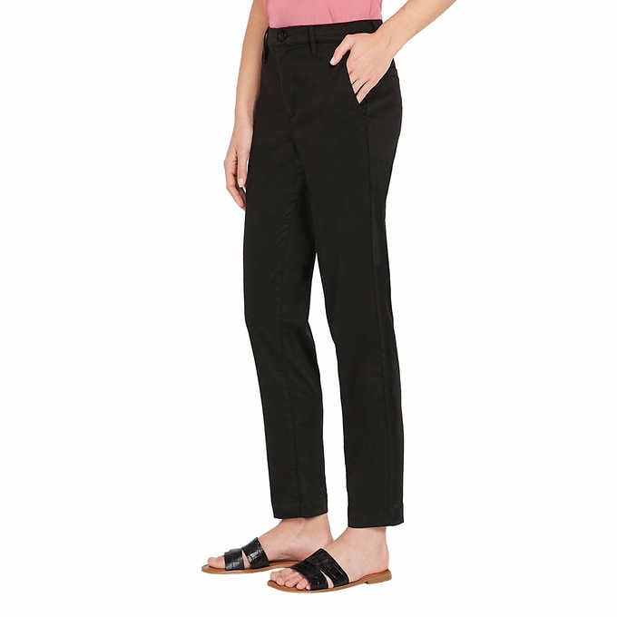 Nautica Ladies Soft Cotton/Tencel Stretch Ankle Pants Trouser, Black 8/29 -  NEW - Walmart.com