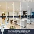 thumbnail image 2 of Luxrite 2 Inch LED Recessed Light with J-Box 15W 5 Color Selectable 1000 Lumens Dimmable Wet Rated IC Rated, 2 of 8