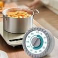 thumbnail image 6 of Shoreew 55-Minute Pink Mechanical Kitchen Timer Cooking Baking Eggs Loud Alarm Kitchen Timer Magnetic Back Visual Timer, 6 of 6