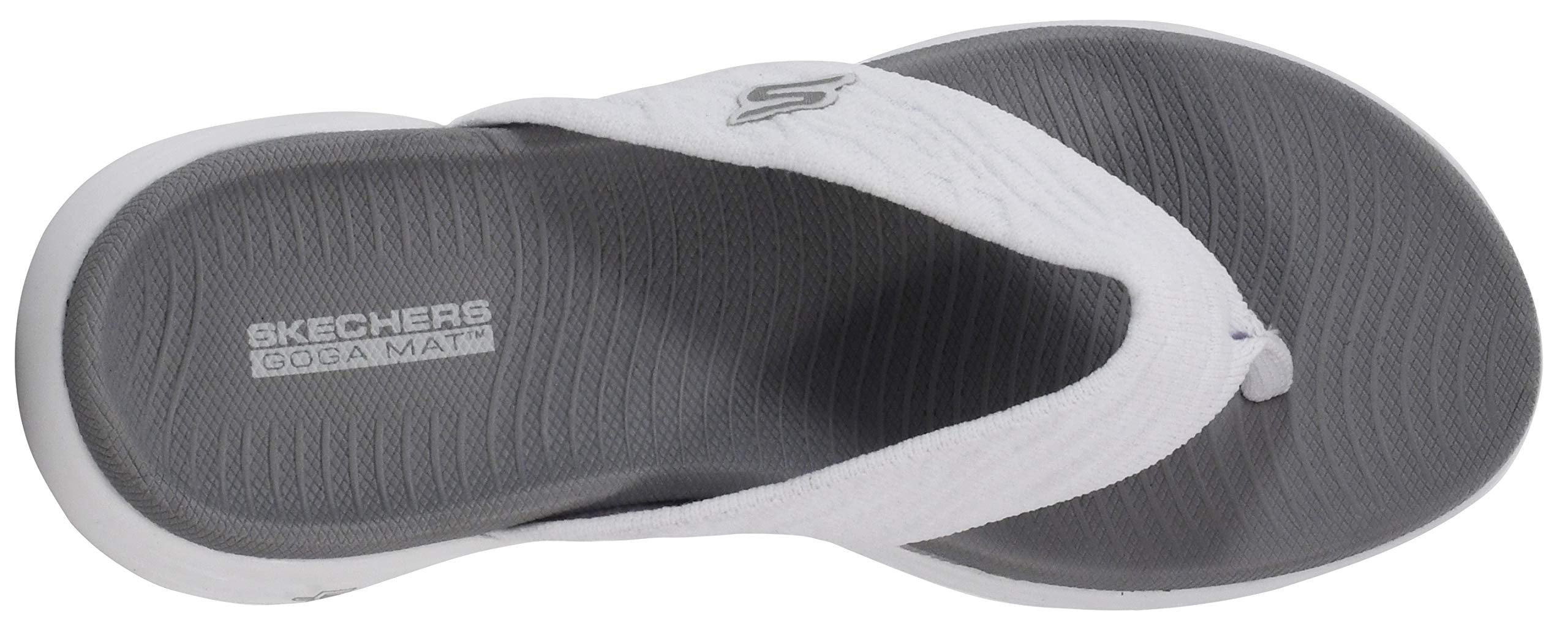 Skechers Flip Flops Sandals for Women On-The-Go 600-Sunny with Goga Mat Footbed and Lightweight Cushioning