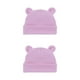 thumbnail image 1 of Minnieouse Gorro para recién nacido, gorros multifuncionales cálidos para niñas y niños, accesorios para gorro infantil, gorros elásticos Púrpura claro 2Conjunto, 1 of 6