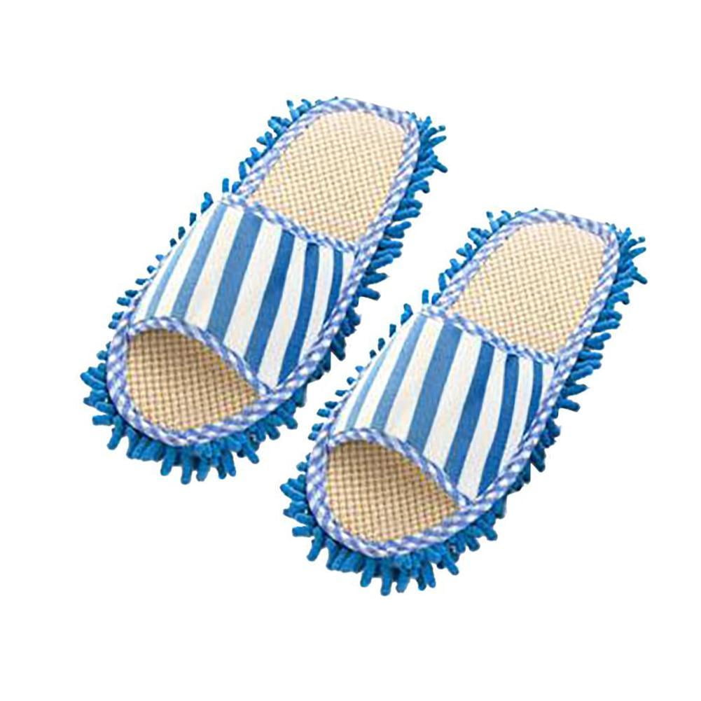 Microfiber Mop Slippers Shoes Washable, Floor Cleaning Mop Men and