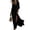 Black, variant on Yxbdin Off Shoulder Maxi Dresses for Women High Split Long Sleeve Flowy Dresses Vintage Elegant Boho Dress Outdoor Beach Vacation Dress