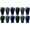 Black Navy Gray, variant on Winter Magic Gloves, 12 Pairs Stretchy Warm Knit Bulk Pack Mens Womens (Assorted)