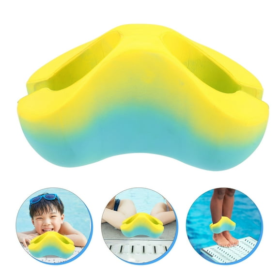 WEUVEB Yellow Ankle Float Board for Swim Training, Freestyle Leg Kick Practice, Water Exercise and Swimming Workout