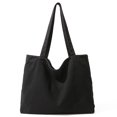 thumbnail image 1 of Bolso informal unisex, bolso de lona con asa superior, bolso de libro para estudiantes, bolso diario para mujeres y hombres, 1 of 9