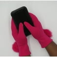 thumbnail image 2 of Women Warm Touchscreen Gloves Fleece Lined Windproof Winter Gloves (Fuchsia), 2 of 4