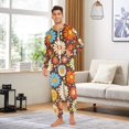 thumbnail image 6 of FORMRS Onesies Pajama for Adults Unisex Hoodie Winter Jumpsuit One Piece Sleepwear, Sizes S-2XL, Blooming Flowers, 6 of 7