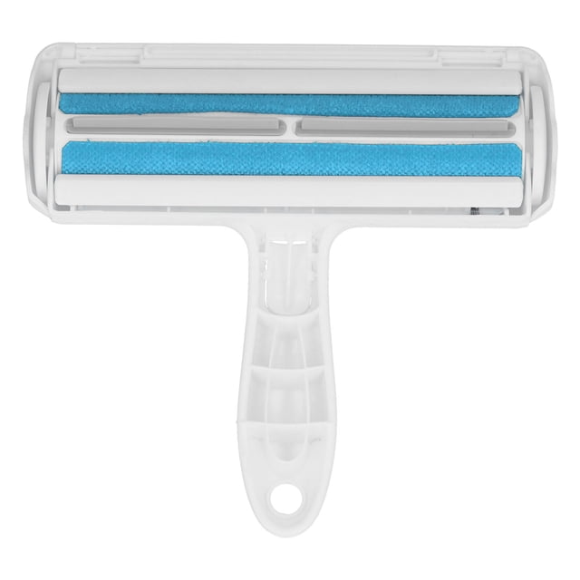 Cepillo flotante para quitar el pelo de mascotas, de una sola mano, para gatos y perros (azul)