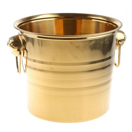 

HESITONE Stainless Steel Ice Bucket Thick Champagne Wine Beer Cooler Party KTV