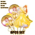 thumbnail image 5 of Disney-Juego de decoración para fiesta de cumpleaños de La Bella y La Bestia, vasos de papel, platos, mantel, globos, Kit de decoración, 5 of 5