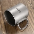 thumbnail image 2 of Taza de titanio al aire libre 300 ml con manija plegable Tomshoo, 2 of 7