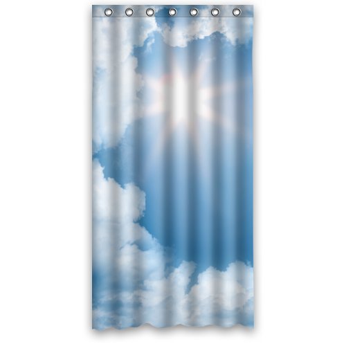 ABPHQTO Cortina de ducha Sunshine Day Cortina de ducha impermeable 90x180 cm