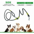 thumbnail image 2 of Laisse pour Chien Mains Libres Bandoulière – Laisse de Course Réfléchissante Robuste pour la Randonnée, l'Entraînement et les Activités Extérieures – Ceinture Ajustable Sécurisée pour Marche Mains Libres (Noir), 2 of 6