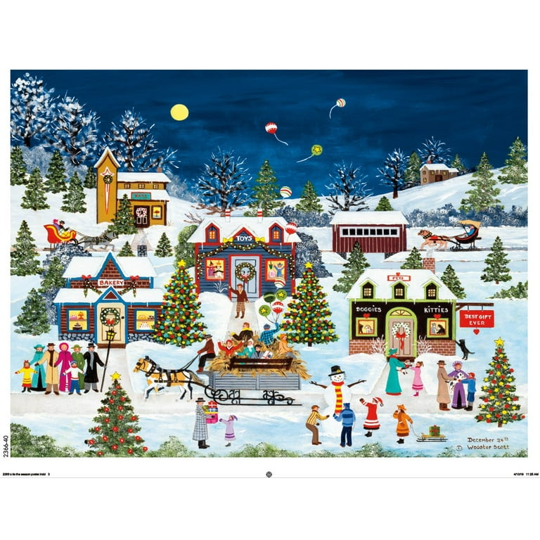 Ceaco 550-Piece Jane Wooster Scott Tis the Season December 24th