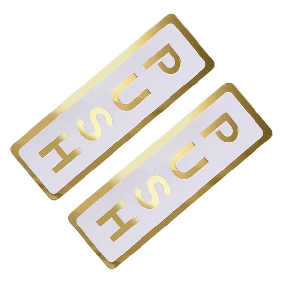 RENACLIPY Double-Sided Push Pull Door Sign with Golden Mirror Finish for Business Use, and Stylish Entryway Indicator
