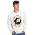 thumbnail image 5 of Urban Streetwear Lucky You 8 Ball Unisex Plus Fleece Graphic Sweatshirt Brisco Brands 4X, 5 of 6