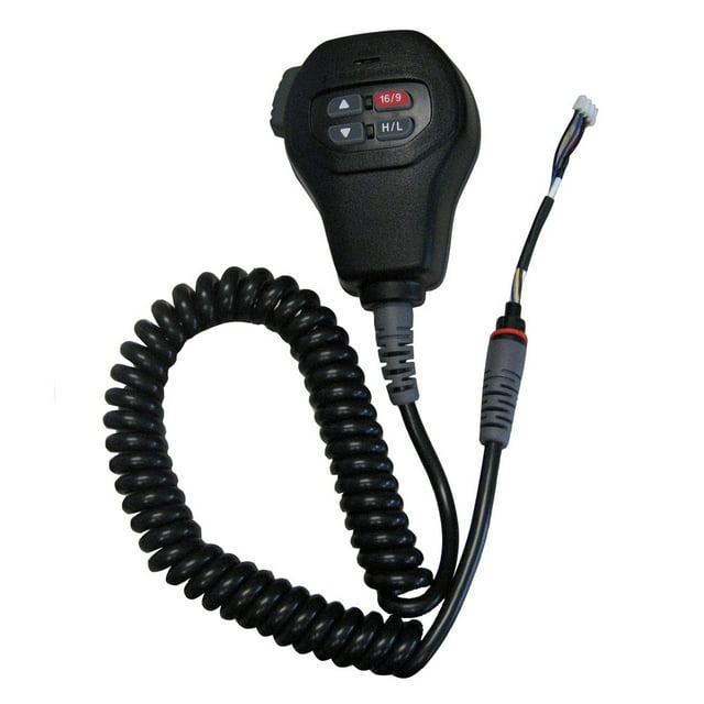 Micrófono Horizon estándar de repuesto para GX1200, GX1600, GX1700, negro