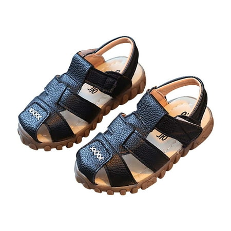 

Ausyst Toddler Sandals Baby Girls Boys Children s Beach Shoes Soft Sole Toe Crash Sandals Roman Sandals Summer Sandals Clearance