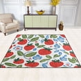 thumbnail image 2 of Yayeee Area Rugs for Living Room 5.2'x4' Non Slip Washable Bedroom Floor Carpet, Vibrant Strawberries, 2 of 5