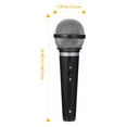 thumbnail image 2 of CATIEBYE 2Pcs Fake Microphone Model Black Plastic Lightweight Fun Prop for Cosplay and Parties, 2 of 6