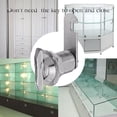 thumbnail image 1 of Caja de herramientas de gabinete de puerta de barco de buzón sin llave de zinc Cerradura de leva con tornillo de mano (25 mm), 1 of 8
