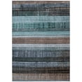 thumbnail image 2 of Addison Rugs Chantille Indoor/Outdoor Transitional Stripes Teal Machine Washable Rectangle Rug, 9' x 12', 2 of 8