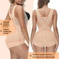 thumbnail image 2 of Body Shaper for Women Bodysuit Shapewear Tummy Control Cincher Breathable Open Bust Corset Slimming Body Shape Waist Trainer, 2 of 7