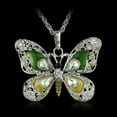 thumbnail image 2 of DPTALR Collier Papillon pour Dames Couleur Goutte d'Huile Collier Bijoux Accessoires Pull, 2 of 4